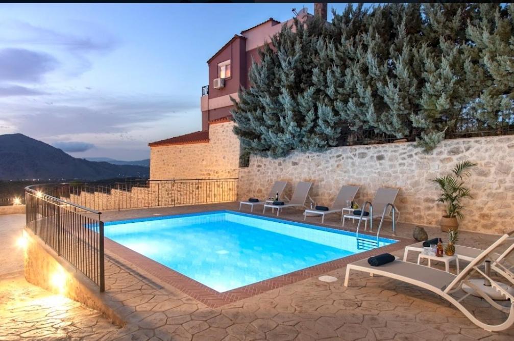 Villa Kermes Heated Pool Kournás Zewnętrze zdjęcie